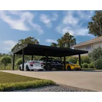 CANOPIA Carport Oslo 6x9 Alu Schwarz 596x901cm