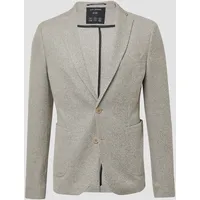 S.Oliver Slim Fit Anzugsakko aus meliertem Jersey, Beige, 50