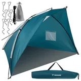TRIZAND Strandmuschel Pop Up UV Schutz 220x120x120cm Wurfzelt leicht 20975