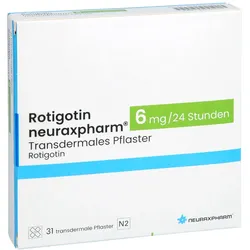 Rotigotin Neuraxpharm 6 Mg/24h Transdermales Pfl. 31 St