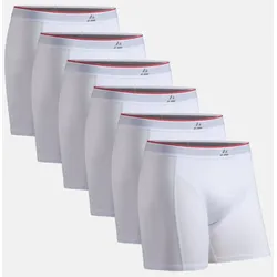 BAMBUS BOXERSHORTS - 6-Pack - Weiß - L
