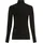 TAMARIS Rollkragenshirt "mit figurbetontem Schnitt, aus fließender Viskose-Qualität", Damen, Gr. 44, schwarz (eco schwarz), Jersey, Obermaterial: 95% Viskose, 5% Elasthan, Basic, figurbetont hüftlang, Shirts, Langarm, Basic, aus elastischem Material