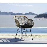 Möbilia Gartensessel, 2er-Set, Rattan, Natur/Braun, 58x80x59cm (B/H/T)