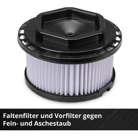Einhell Aschesauger TC-AV 1830 D 800 W 18L Rot/Schwarz