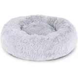 Runder Hundekorb, Katzenkissen, Donutkorb ø 50 cm (m) Hellgrau