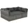 vidaXL Garten-Lounge-Set 4-tlg. grau 44723