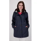 Regenjacke ANKERGLUT "Friesennerz ANKERGLUT HVN", Damen, Gr. 40/42 (M), blau (navy), Web, Obermaterial: 100% Polyurethan. Futter: 100% Polyester, figurumspielend hüftbedeckend, gerader Abschluss mit Druckknopf, Jacken Regenjacke, auch in Großen Größen erhältlich