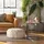 Relaxdays Beistelltisch in C-Form, HBT 60 x 30 x 45 cm, Sesseltisch zum Unterschieben, Metall & Holzoptik, schwarz/braun