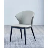 JVmoebel Esszimmerstuhl Weiße Stuhl Designer Textil Einsitzer Esszimmer Edle Holzstühle (1 St), Made in Europa weiß