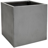 VIVANNO Pflanzkübel Block 60 cm x 60 cm x 60 cm Betonoptik Grau