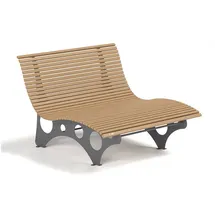 Home Deluxe NIRA Doppelliege 148 x 105 x 152 cm Braun