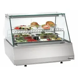 Bartscher Kalte Theke 2/1 GN, Kantglas 406055 , 1 Stück