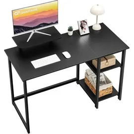 luxuskollektion Schreibtisch 120cm Schwarz Monitorständer Home Office
