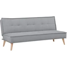 INOSIGN Schlafsofa INOSIGN "MENDOTA, 181 cm, 3-Sitzer mit Schlaffunktion", grau, B:181cm H:84cm T:84cm, 100% Polyester, Sofas, Schlafsofa, verstellbarer Rückenlehne, Klappmechanismus, Webstoff