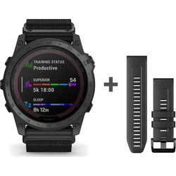Garmin tactix® 7 tactix® 7 – Pro Solar Ballistics Edition Taktische GPS-Multisport-Smartwatch mit Solar-Ladelinse, Applied Ballistics und Nylonarmband" 010-02704-21" - schwarz - 51mm