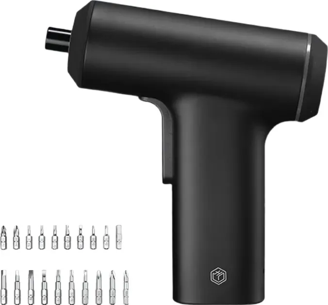 ochama x J.ZAO Elektrischer Schraubendreher | 3,6V Nennspannung, 5N·m maximales Drehmoment, 240U/min Drehzahl, 2000mAh Lithiumbatterie, mit LED-Ringlicht / Type-C-Kabel / Aufbewahrungstasche / Bedienungsanleitung