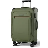 Verage Weichgepäck-Trolley Toledo Weichschalenkoffer Reisekoffer, 4 Rollen, TSA-Schloss, 4 Rollen Trolley Volumenerweiterung bei S/M/L/Sets grün 48 cm x 80 cm x 30 cm