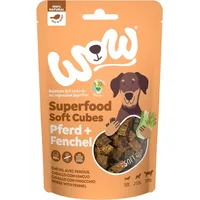 WOW Superfood Soft Cubes 150 Gramm Hundesnack Pferd mit Fenchel