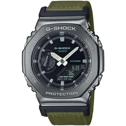 Chronograph CASIO G-SHOCK "GM-2100CB-3AER", grün, Armbanduhren, Herren, Quarzuhr, Armbanduhr, Herrenuhr, digital, Stoppfunktion, Timer