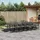 vidaXL Garten-Essgruppe 17-tlg. Schwarz