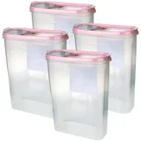 BestLivings Frischhaltebox 2,8 l 4-tlg. Altrose