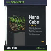 Dennerle Nano Cube Complete, 30 Liter - 30 x 30 x 35 - Mini Aquarium Komplettset
