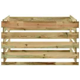 vidaXL Lattenrost-Komposter 120x120x70 cm Kiefernholz Imprägniert -