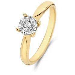 Isabel Bernard Ring De la Paix Hanaé - 585 gold diamant 0.14 karat 48 Damen 
