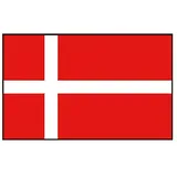 Flagge 577942 (Dänemark, 45 x 30 cm, Spunpolyester)