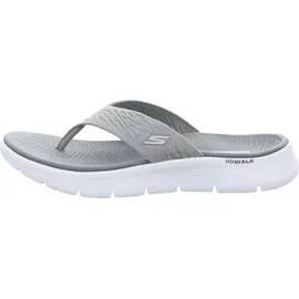 SKECHERS Damen Go Walk Flex Sandal Splendor Flipflop, Gray Textile, 42 EU