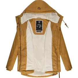 Ragwear Damen warme kurze Winterjacke mit Kapuze Monade Intl Camel22 Gr. XL - XL