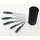 King Carbon Diamond Messerblock 6-tlg. Silber