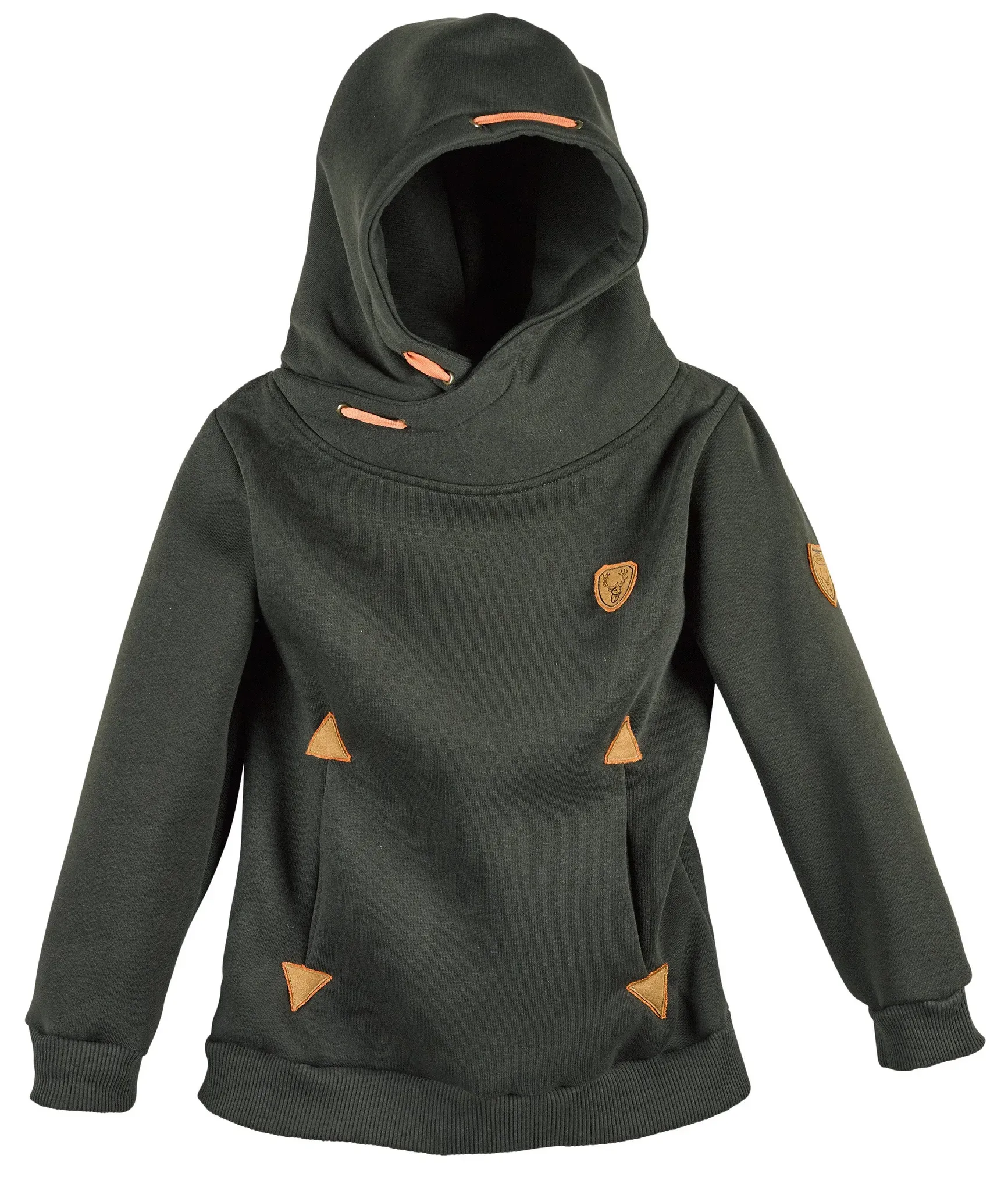 Hubertus Kinder-Kapuzenpullover, oliv, 152
