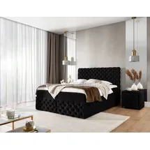 yourhouse24 Boxspringbett Castel (Bonell-Matratze und Topperr), mit zwei Bettkästen | Ikoo 22, | 200x200