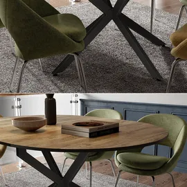 Vicco Esstisch Loyd, 120 x 76.5 cm ausziehbar