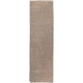 OTTO home Hochflor-Teppich OTTO HOME "Viva Shaggy, in Standard- und Premium-Qualität, 30 mm oder 45 mm Höhe" Gr. 11, beige, B:67cm H:45mm L:230cm, Kunstfaser, Teppiche, Uni Farben, einfarbig, besonders weich und kuschelig, Kundenliebling
