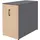 Mendler HWC-Q27 Büroschrank 74x43x80cm dunkelgrau