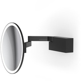 Decor Walther Vision R Wandkosmetikspiegel LED, schwarz matt - Vergrößerung 5-fach,