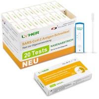 Adeste – NEU 20 x 1er Corona Schnelltest für Zuhause COVID 19 Antigen Rapid Test Swab Selbsttest