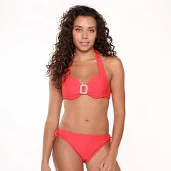 LINGADORE Damen Bikini Halterneck bikiniset, Red, 40C
