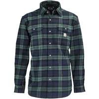 CARHARTT Heavyweight Flannel Plaid, Hemd - Braun/Grau - M