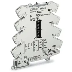 Wago 857-818 Temperaturmessumformer für Ni-Sensoren, Strom- und Spannungsausgangssignal, Konfiguration per Software, lichtgrau 857818