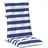 vidaXL Sitzkissen 120 x 50 x 7 cm blau/weiß 2 St.