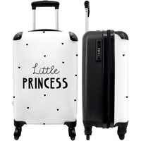 NoBoringSuitcases.com® Hartschalenkoffer Mädchen Koffer fürs Handgepäck Reisekoffe Kinder Geschenke - 'Little Princess' - 55x35x20cm
