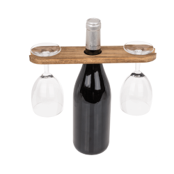 Wein Butler für 2 Gläser aus Akazienholz