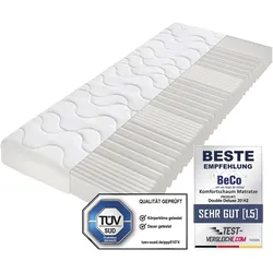 Komfortschaummatratze BECO "Double Deluxe Matratze 20, Matratze in 90x200 cm und weiteren Größen", weiß, B:90cm H:20cm L:190cm, Bezug: 100% Polyester, Matratzen, Matratze vom TÜV Süd getestet*, über 2.000 5-Sterne-Bewertungen