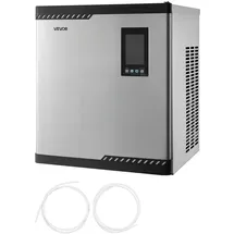 Vevor kommerzielle Eismaschine – Kopf, 136 kg/Tag Edelstahl-Eismaschine mit intelligentem Bedienfeld, Selbstreinigung, einstellbarer Dicke, ideal für Restaurant, Bar, Café, Hotel – Nur Kopf