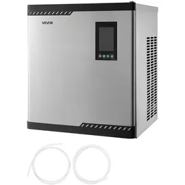 Vevor kommerzielle Eismaschine – Kopf, 136 kg/Tag Edelstahl-Eismaschine mit intelligentem Bedienfeld, Selbstreinigung, einstellbarer Dicke, ideal für Restaurant, Bar, Café, Hotel – Nur Kopf