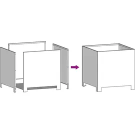 vidaXL Pflanzkübel 40 x 40 x 40 cm Anthrazit