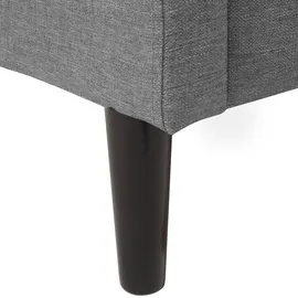 Beliani Polsterbett 140 x 200 cm Grau